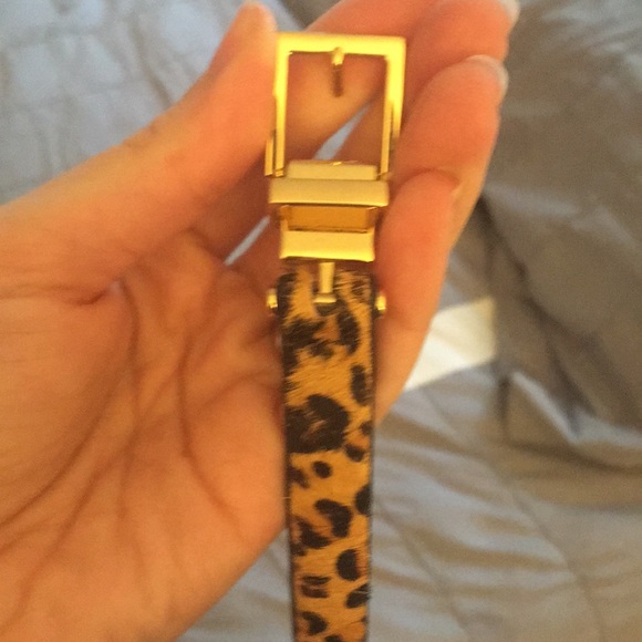 NWOT Ralph Lauren cheetah print leather belt size M - Picture 5 of 5